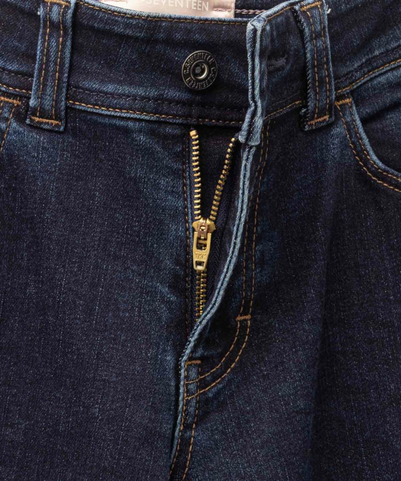 C17  タックワイドバギーデニムパンツ レディース商品画像-13