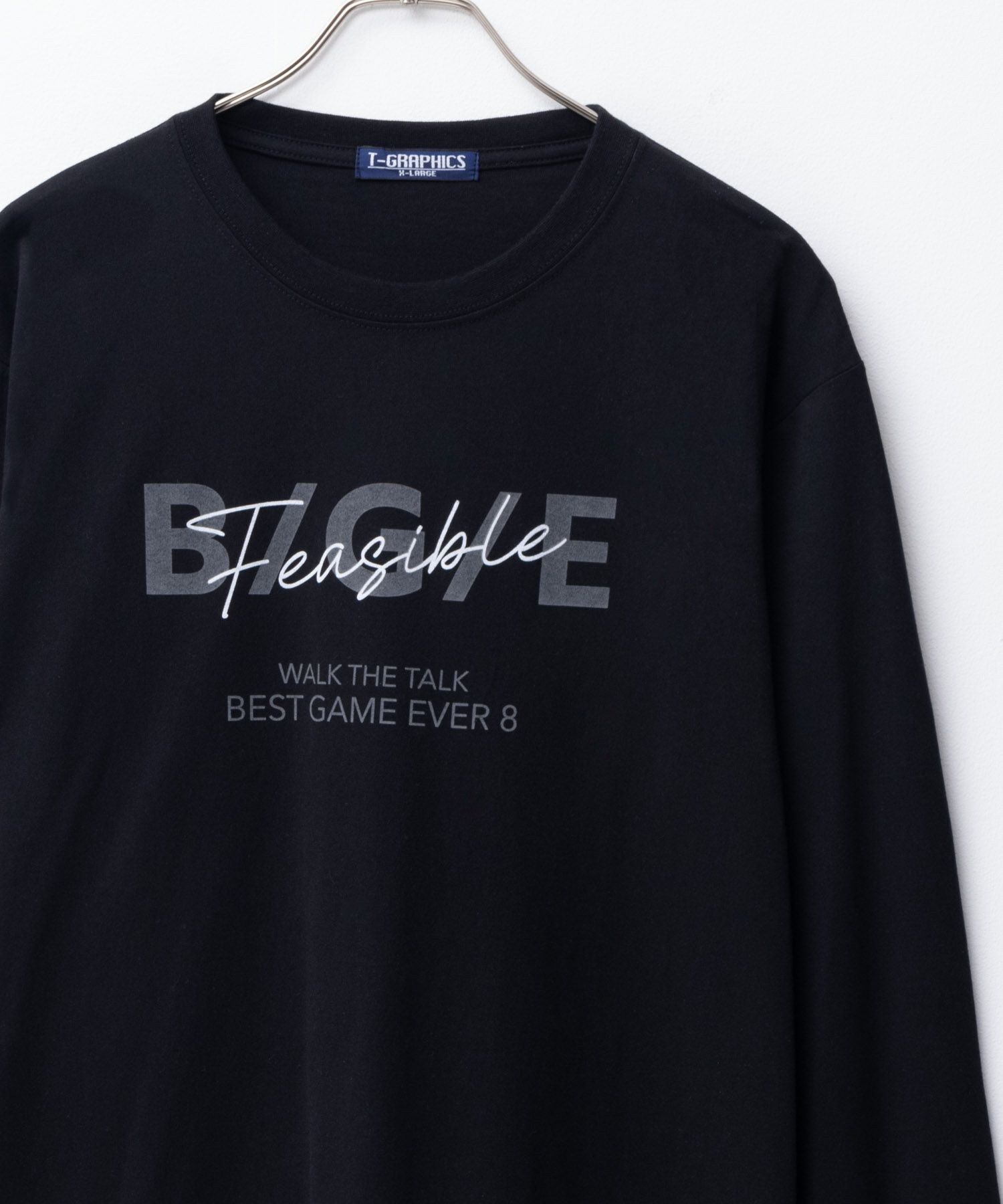 T-GRAPHICS  ロゴデザイン長袖Tシャツ メンズ商品サムネイル-1