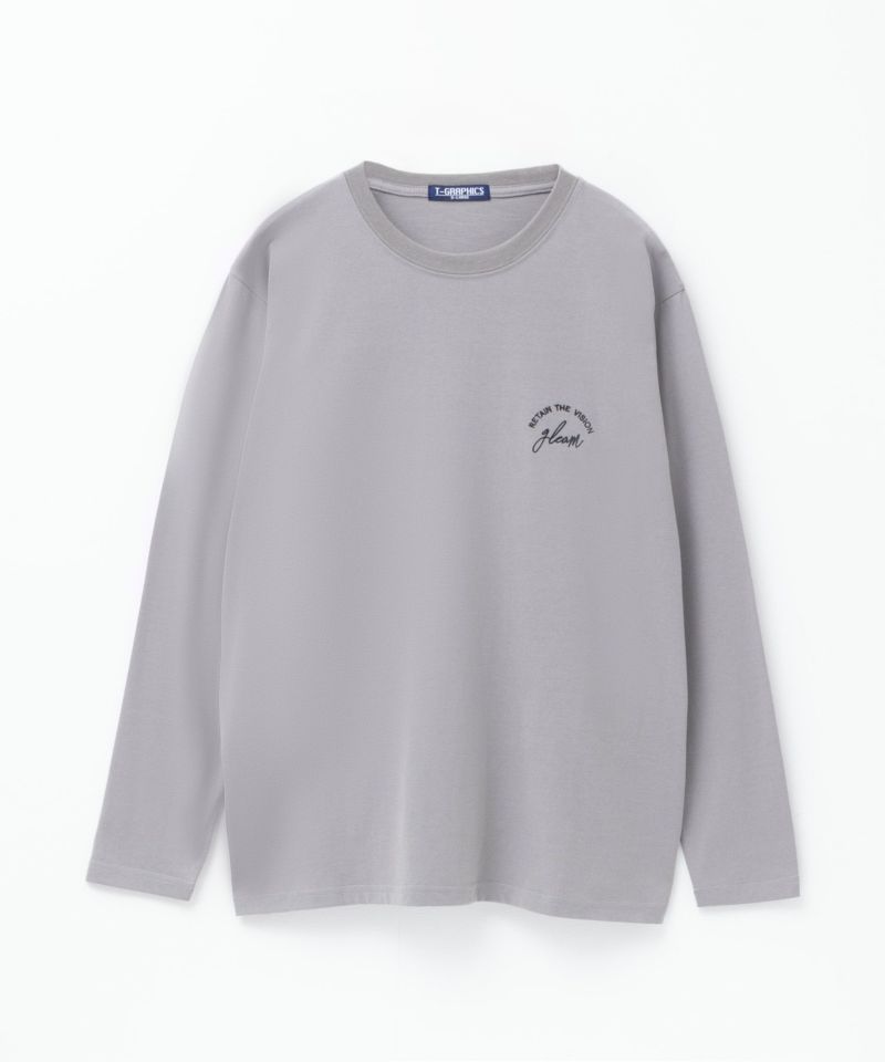 T-GRAPHICS ロゴデザイン長袖Tシャツ メンズ