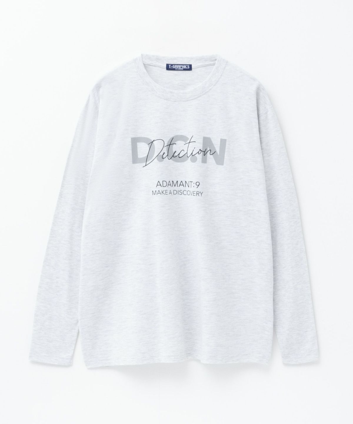 T-GRAPHICS ロゴデザイン長袖Tシャツ メンズ