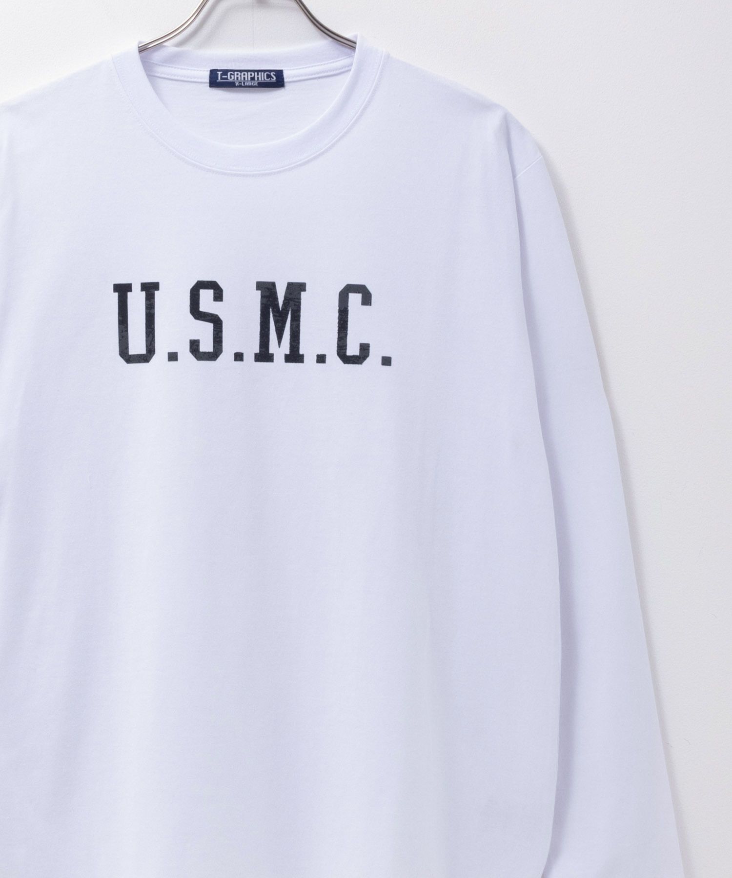 T-GRAPHICS  ミリタリープリント長袖Tシャツ メンズ商品サムネイル-1