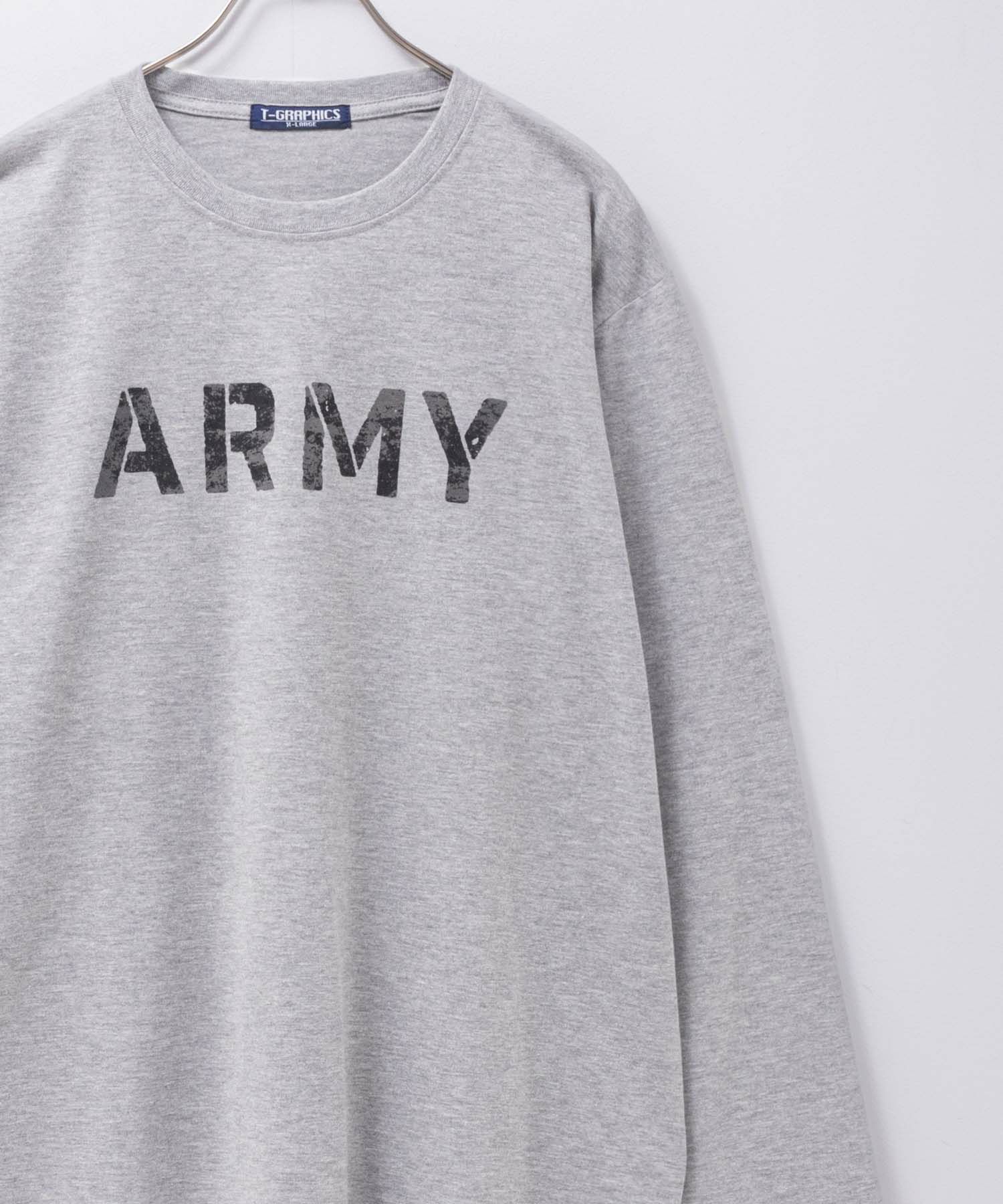 T-GRAPHICS  ミリタリープリント長袖Tシャツ メンズ商品サムネイル-2