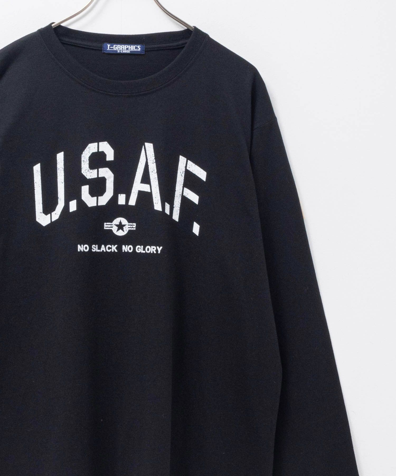 T-GRAPHICS  ミリタリープリント長袖Tシャツ メンズ商品サムネイル-3