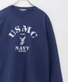 T-GRAPHICS ミリタリープリント長袖Tシャツ メンズ
