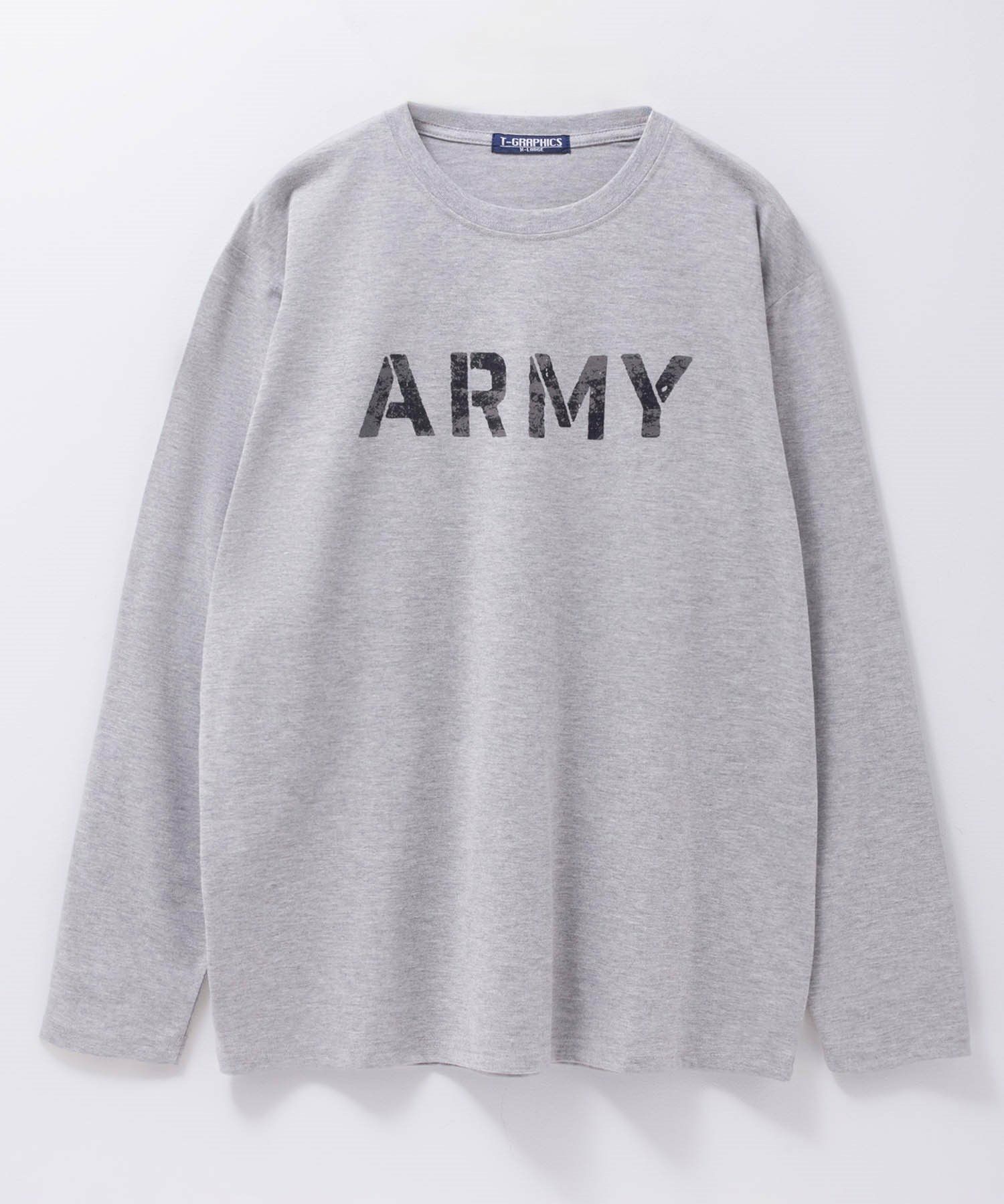 T-GRAPHICS  ミリタリープリント長袖Tシャツ メンズ商品サムネイル-7