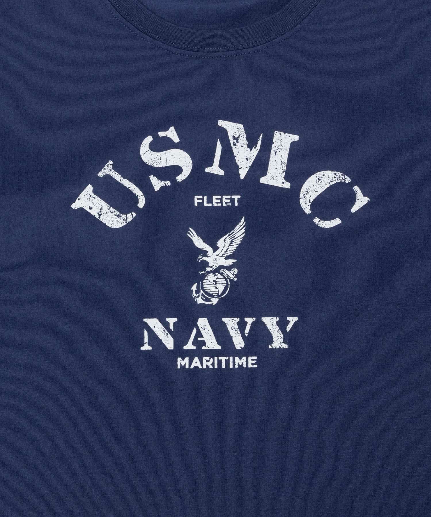 T-GRAPHICS ミリタリープリント長袖Tシャツ メンズ