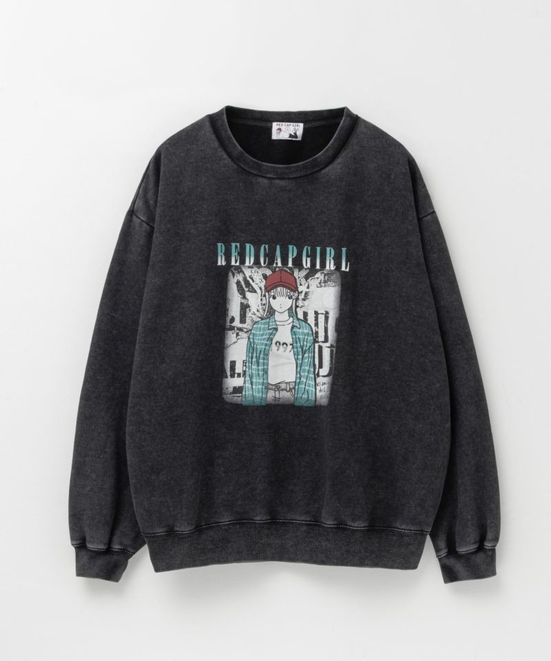 RED CAP GIRL  裏起毛スノーウォッシュクルーネックスウェット メンズ商品画像-8
