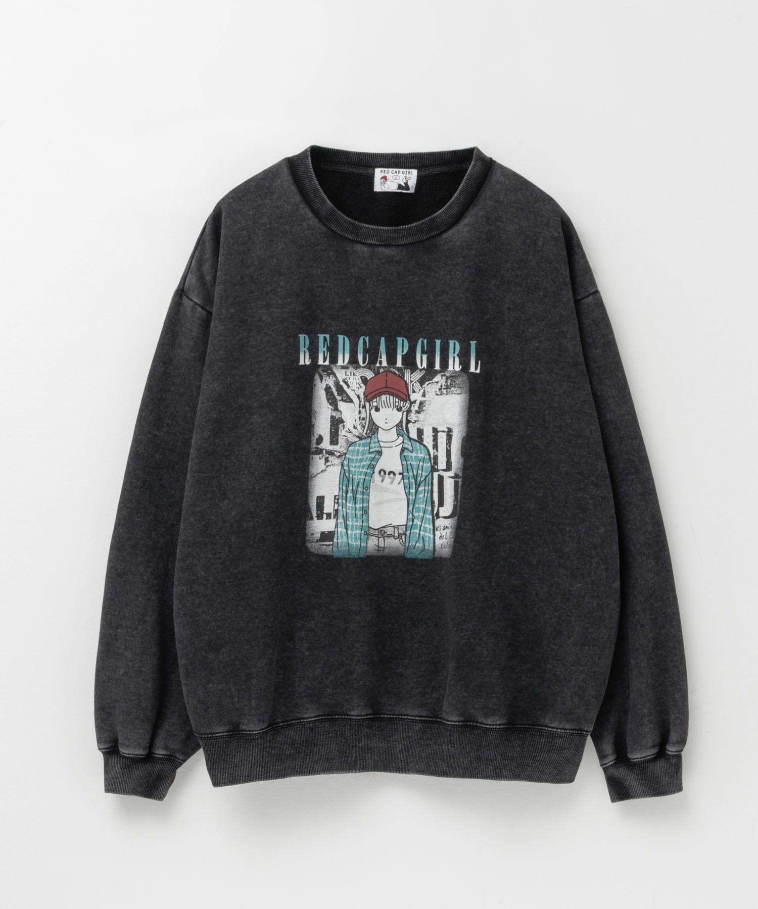 RED CAP GIRL  裏起毛スノーウォッシュクルーネックスウェット メンズ商品サムネイル-8