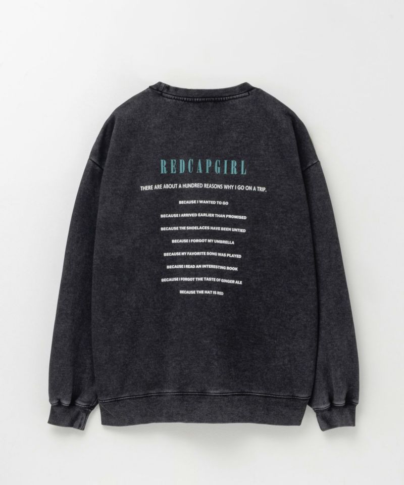 RED CAP GIRL  裏起毛スノーウォッシュクルーネックスウェット メンズ商品画像-9