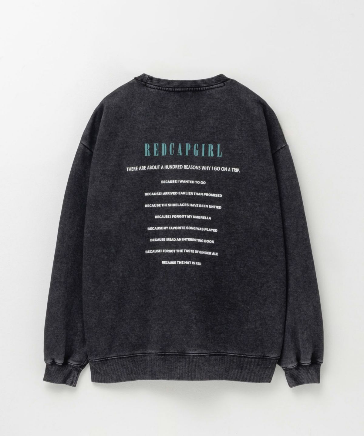 RED CAP GIRL 裏起毛スノーウォッシュクルーネックスウェット メンズ