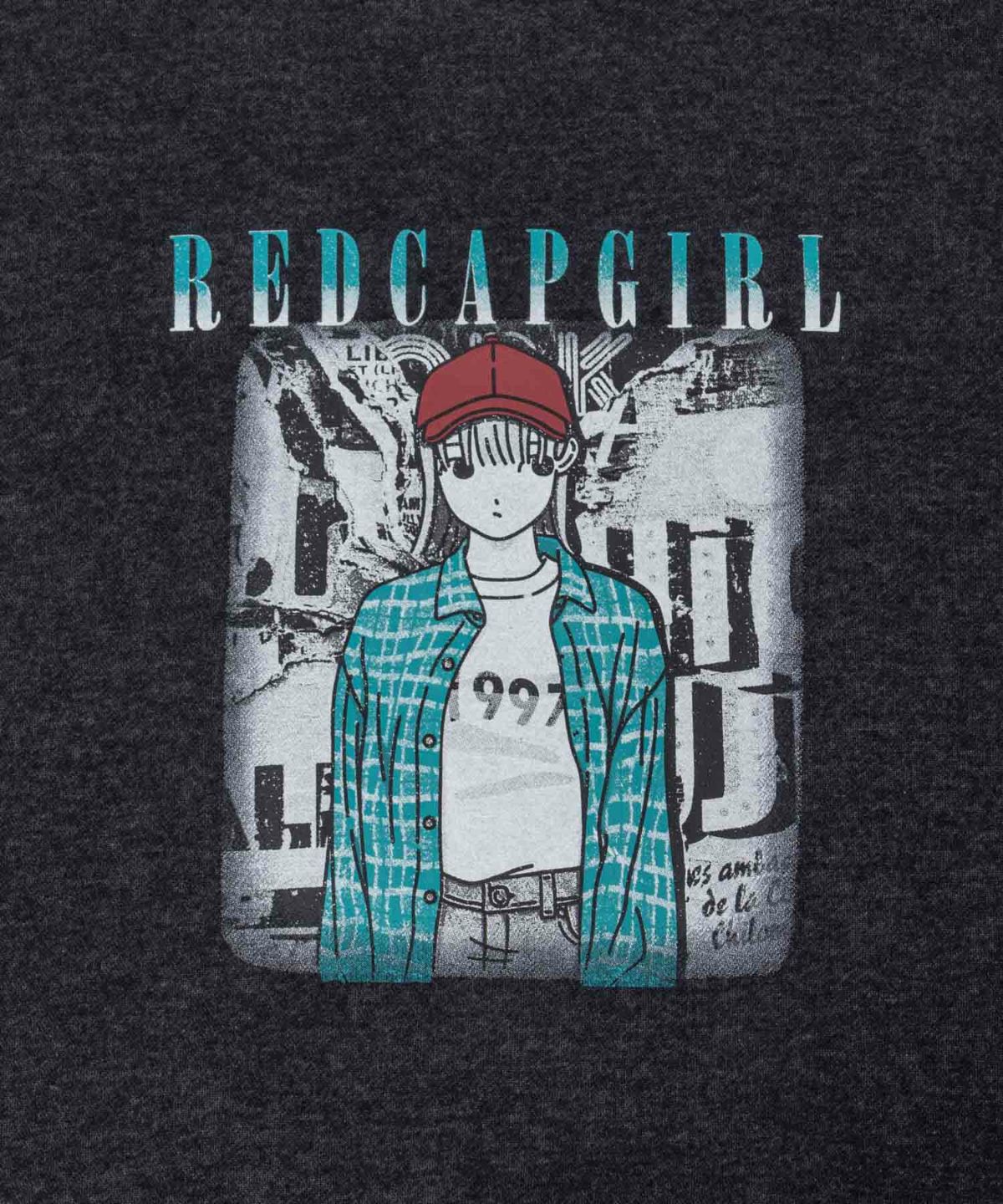 RED CAP GIRL 裏起毛スノーウォッシュクルーネックスウェット メンズ