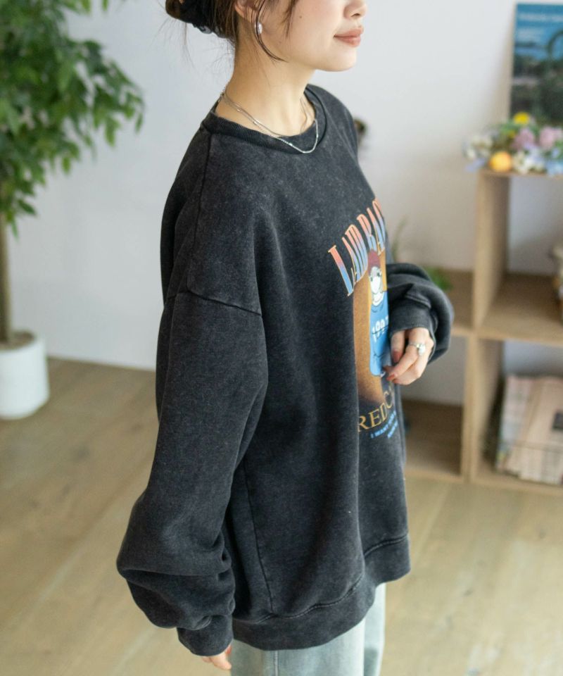 RED CAP GIRL  裏起毛スノーウォッシュクルーネックスウェット メンズ商品画像-5