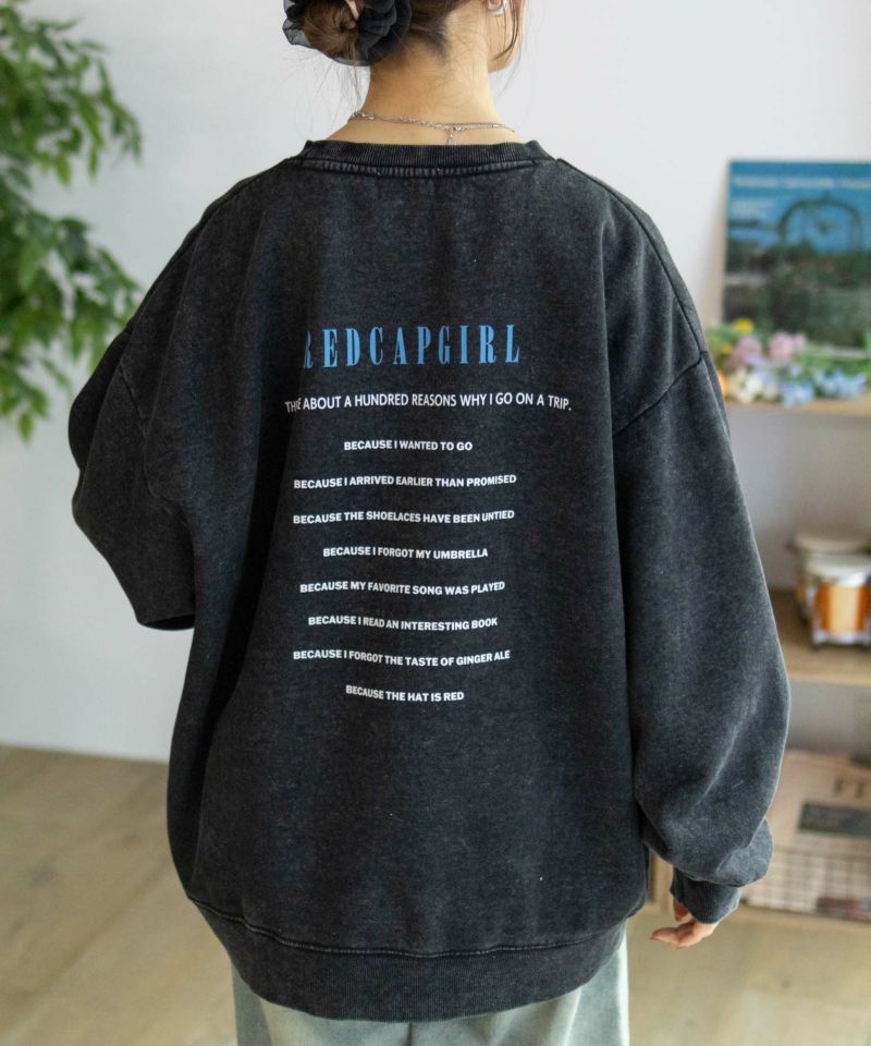 RED CAP GIRL  裏起毛スノーウォッシュクルーネックスウェット メンズ商品画像-6