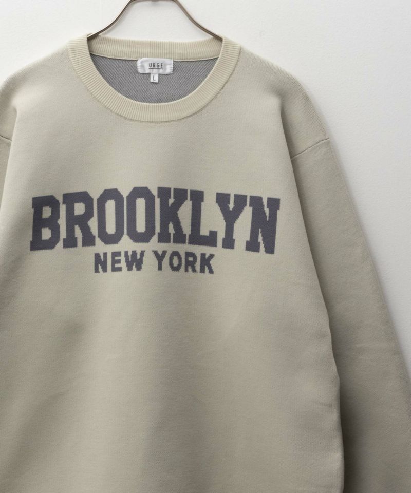 7Gジャガードスウェットライククルーニット メンズ商品画像-2