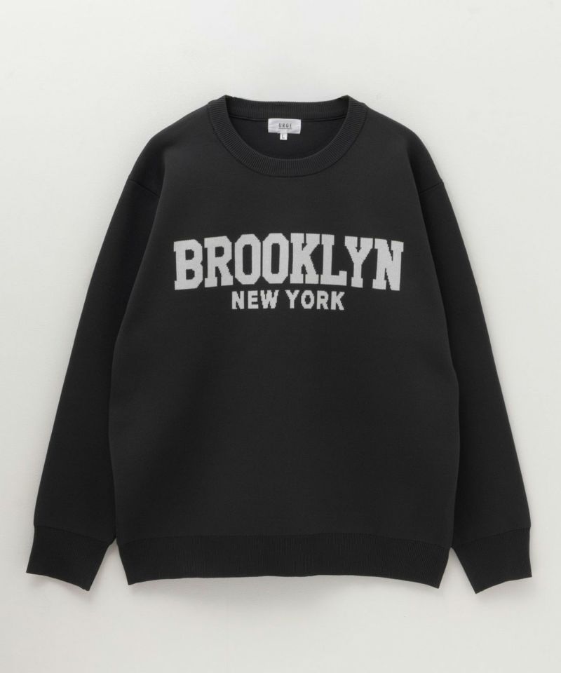 7Gジャガードスウェットライククルーニット メンズ商品画像-5