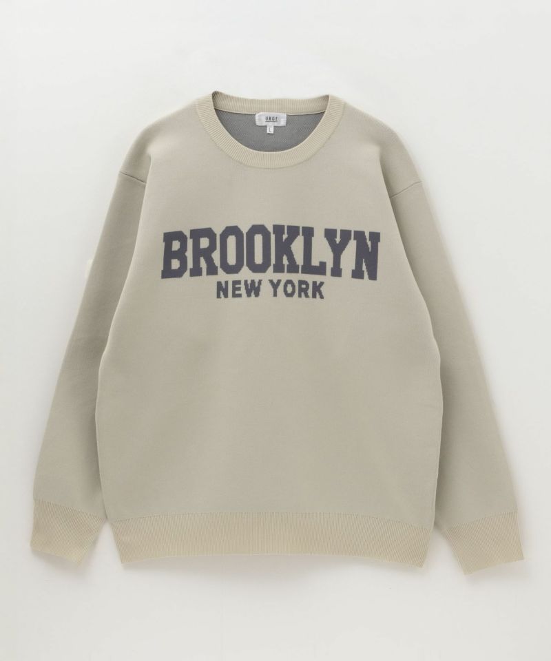 7Gジャガードスウェットライククルーニット メンズ商品画像-7