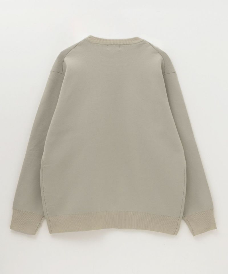 7Gジャガードスウェットライククルーニット メンズ商品画像-8