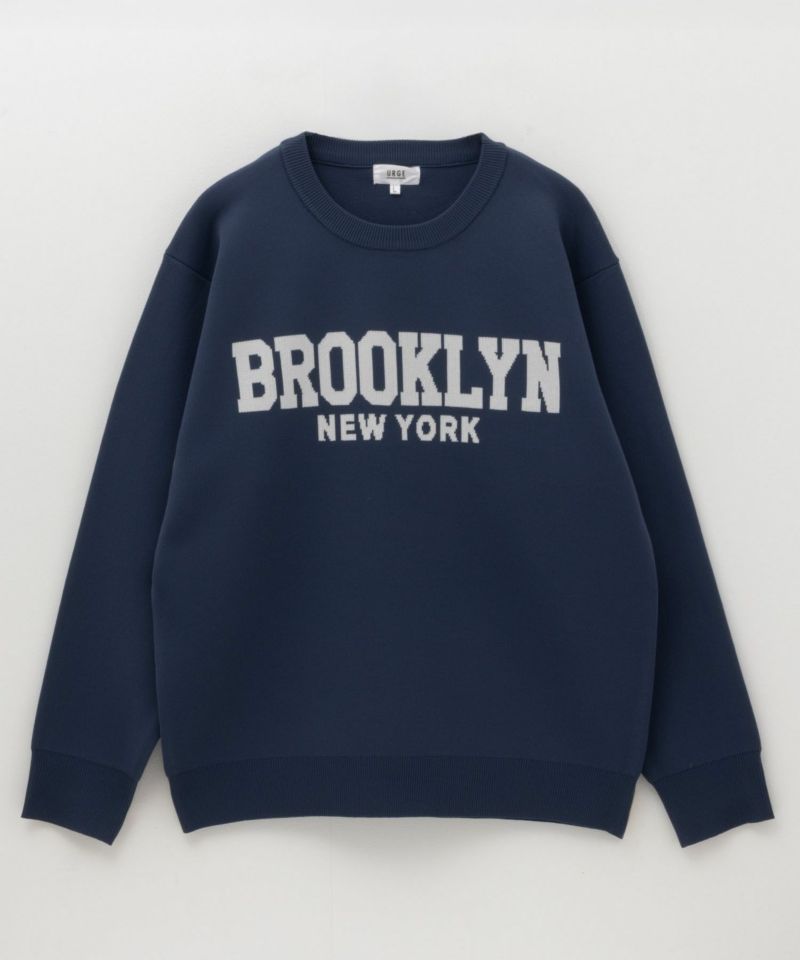 7Gジャガードスウェットライククルーニット メンズ商品画像-11