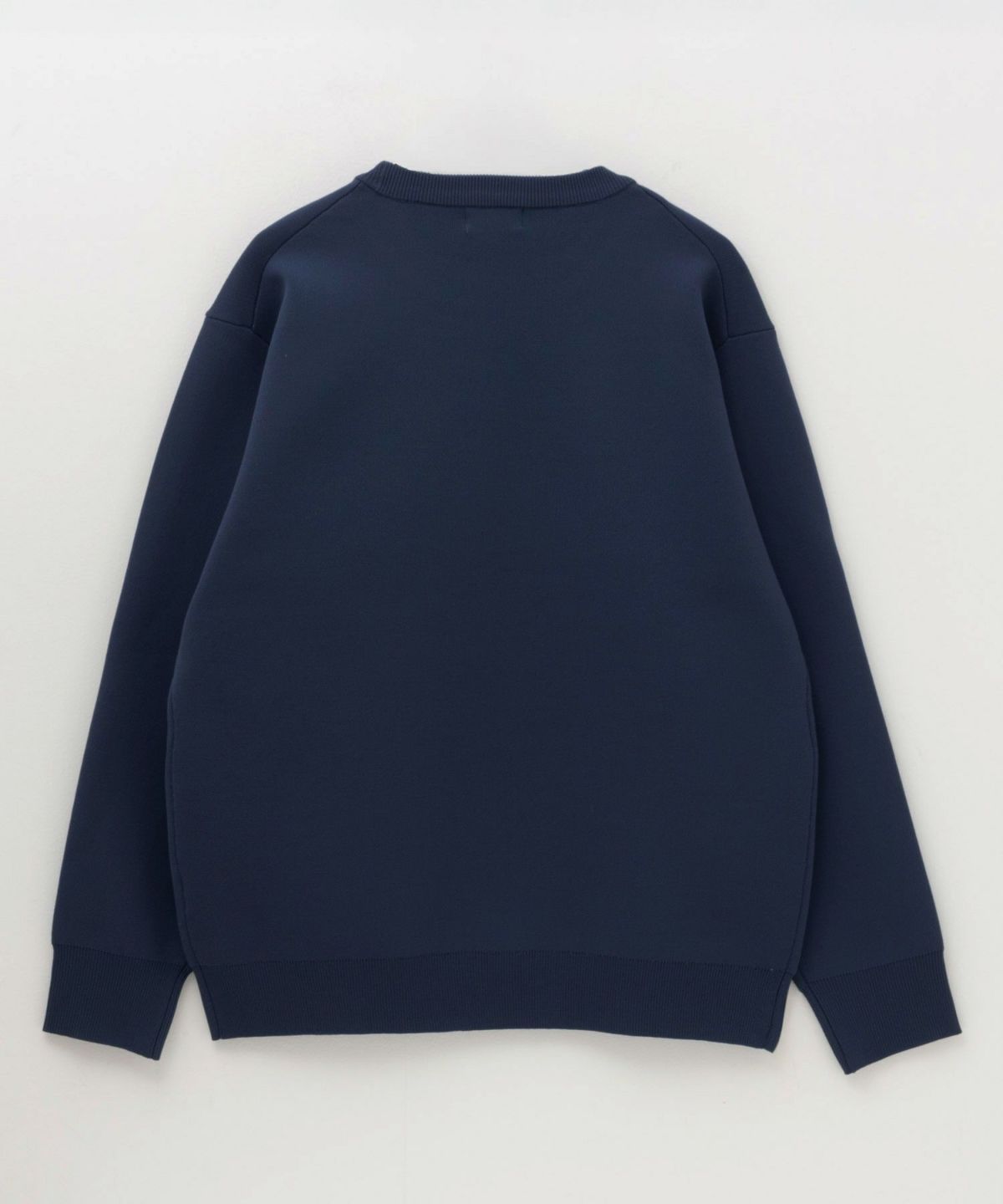 7Gジャガードスウェットライククルーニット メンズ