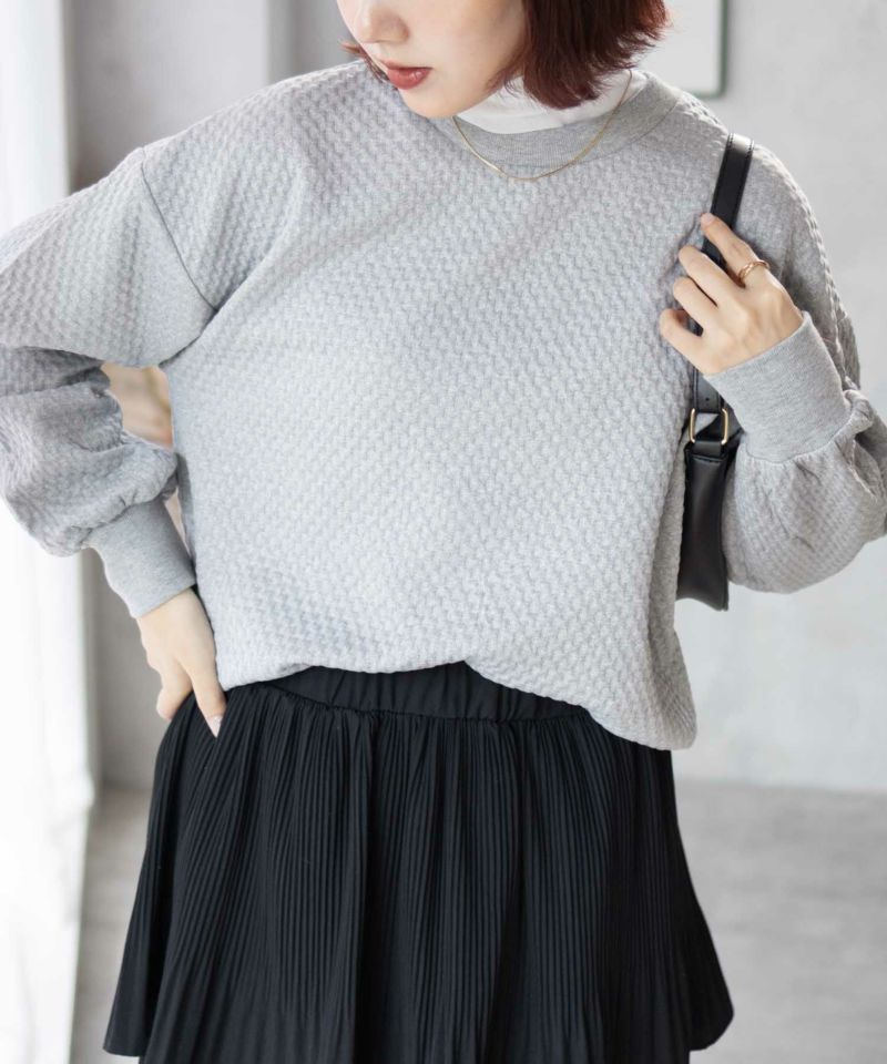 nAvy ふくれジャガードプルオーバー レディース メール便 対応商品商品画像-1