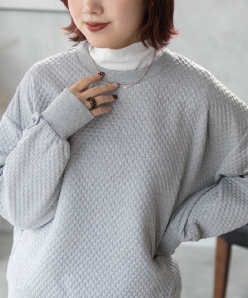 nAvy  ふくれジャガードプルオーバー レディース メール便 対応商品商品画像-4