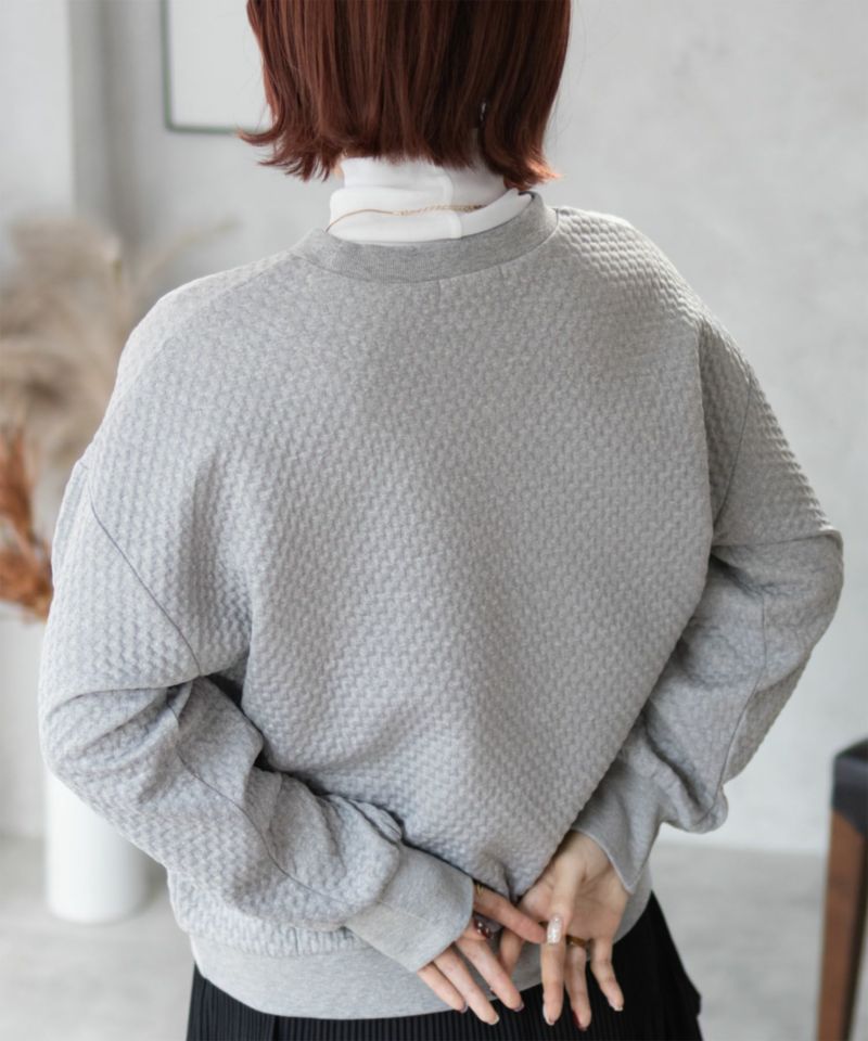 nAvy ふくれジャガードプルオーバー レディース