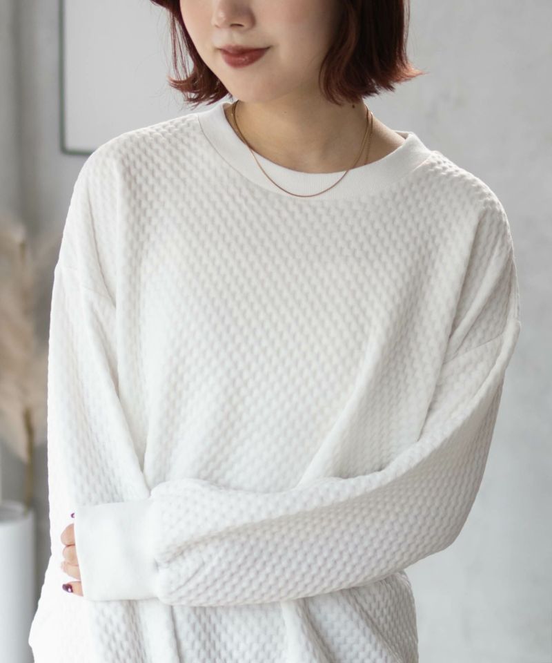 nAvy ふくれジャガードプルオーバー レディース