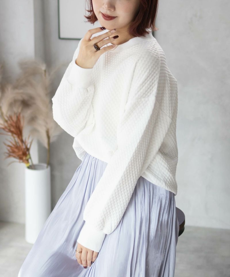 nAvy ふくれジャガードプルオーバー レディース メール便 対応商品商品画像-13