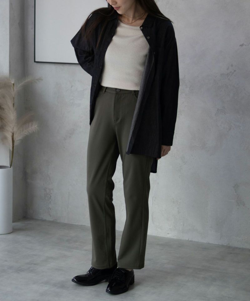 nAvy モイストタッチストレートパンツ レディース商品画像-13