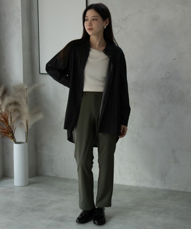 nAvy モイストタッチストレートパンツ レディース