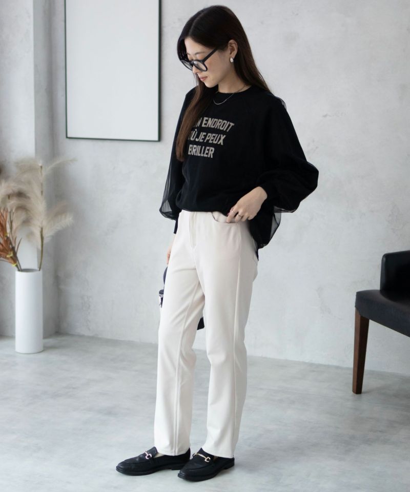 nAvy モイストタッチストレートパンツ レディース商品画像-37