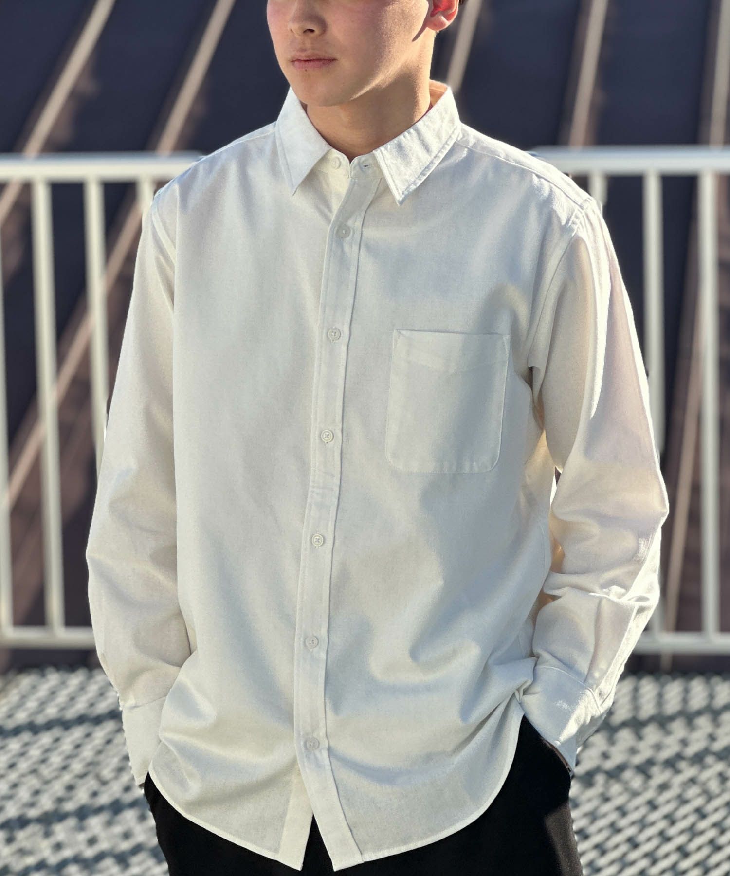 NAVY ネルチェックシャツ メンズ