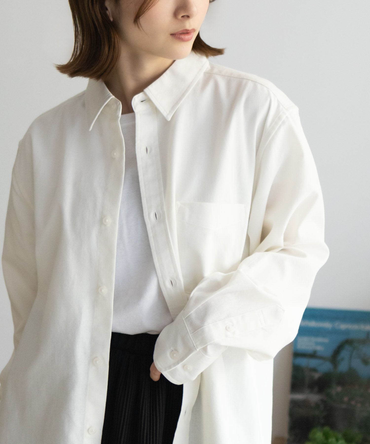 NAVY ネルチェックシャツ メンズ