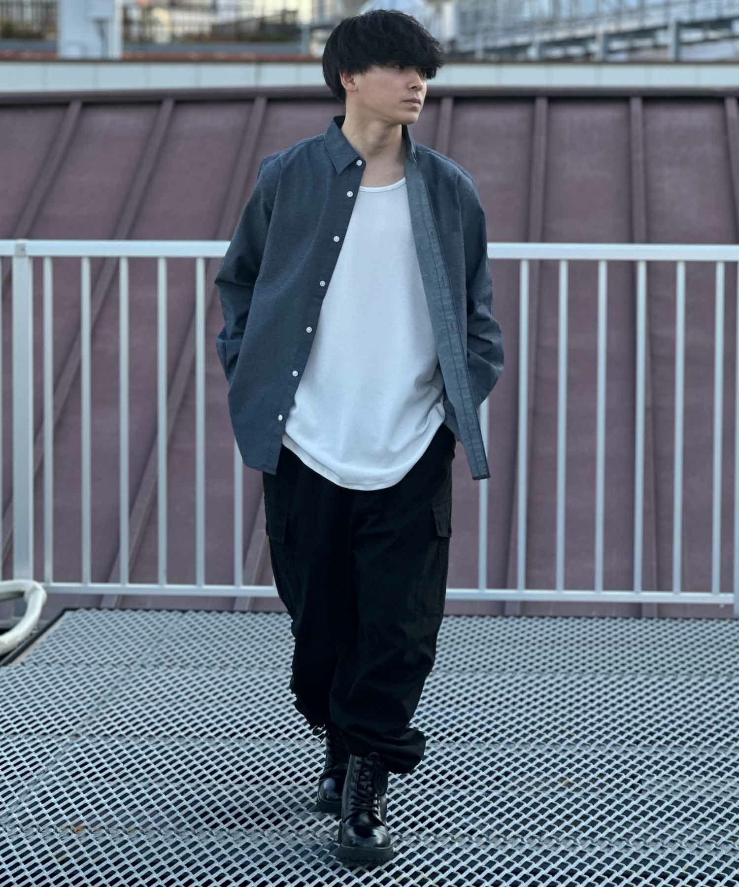 NAVY ネルチェックシャツ メンズ