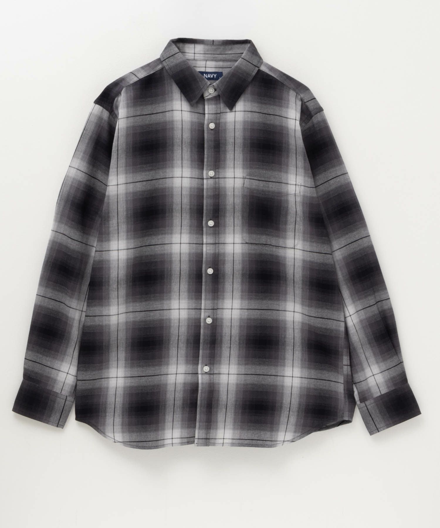 NAVY ネルチェックシャツ メンズ