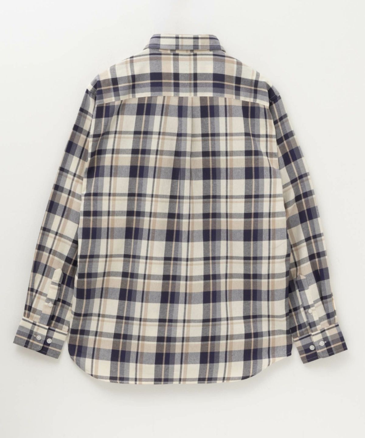 NAVY ネルチェックシャツ メンズ