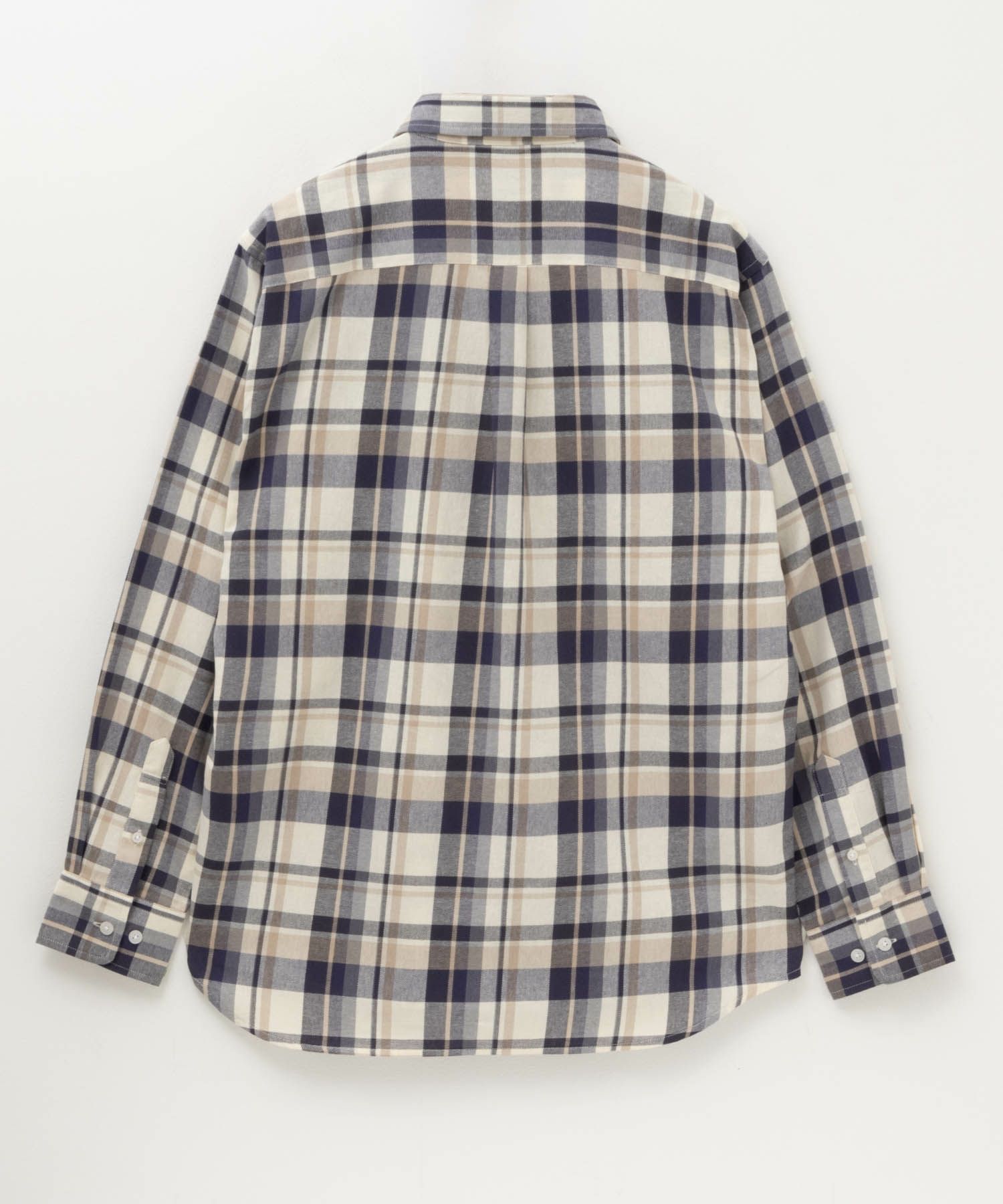NAVY ネルチェックシャツ メンズ