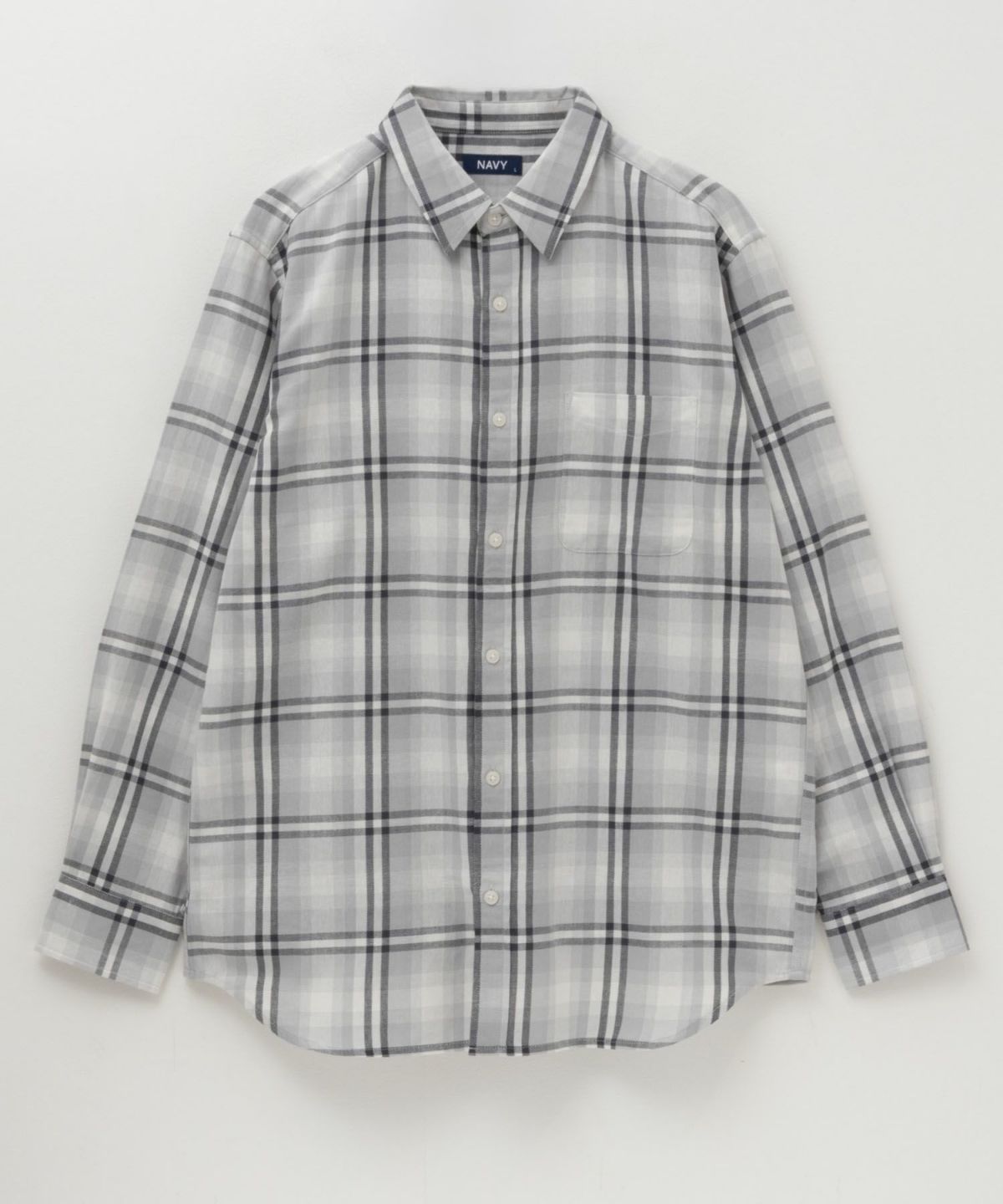 NAVY ネルチェックシャツ メンズ