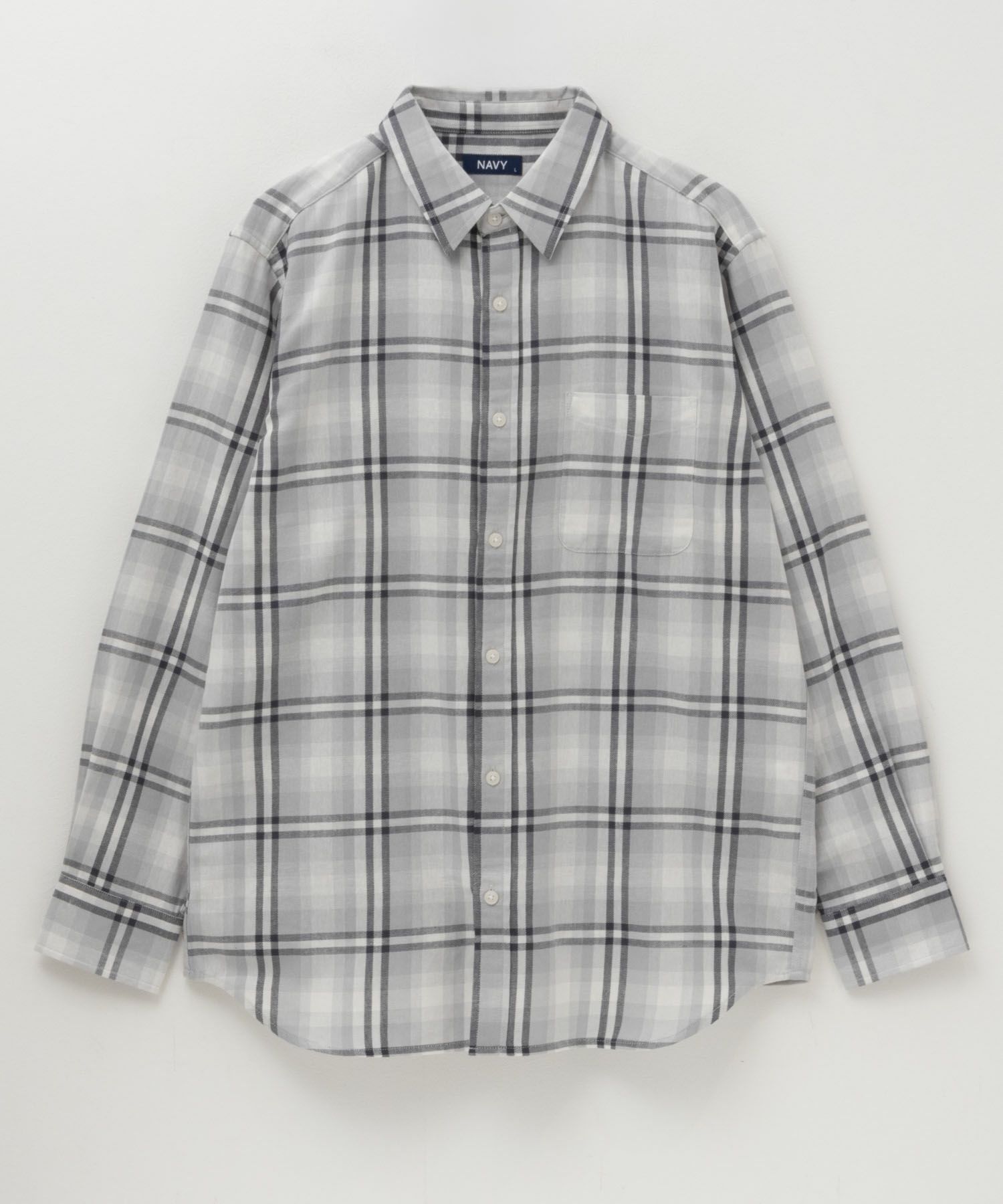 NAVY ネルチェックシャツ メンズ