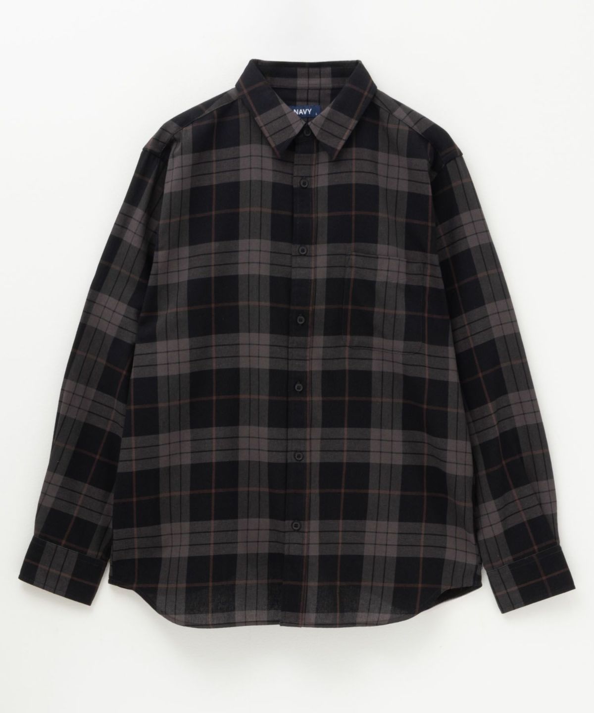 NAVY ネルチェックシャツ メンズ