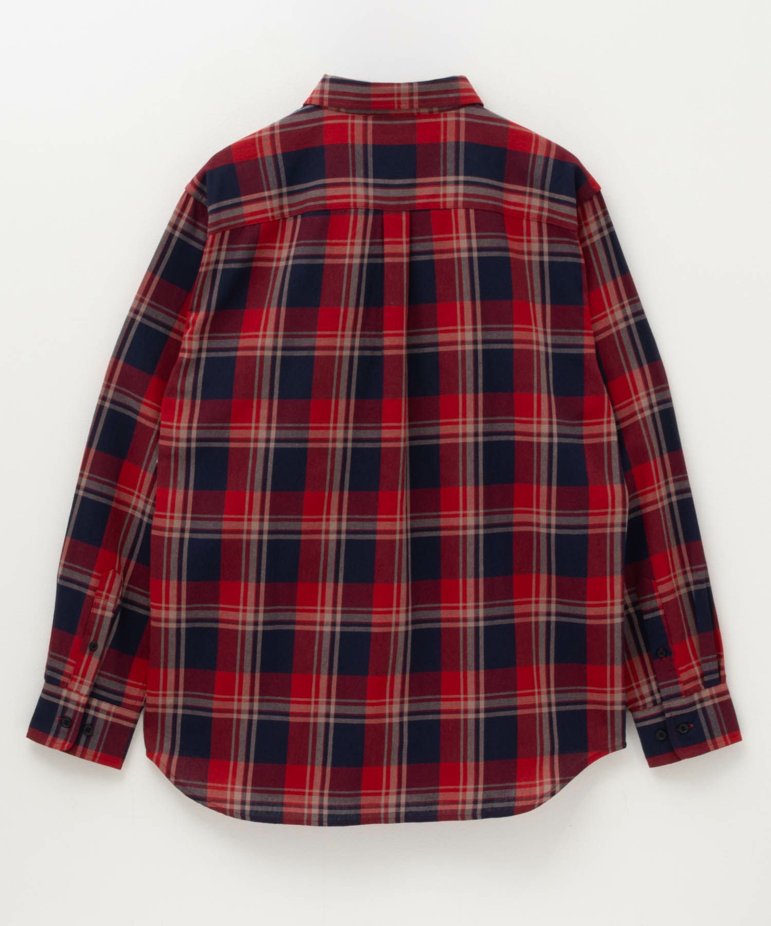 NAVY ネルチェックシャツ メンズ