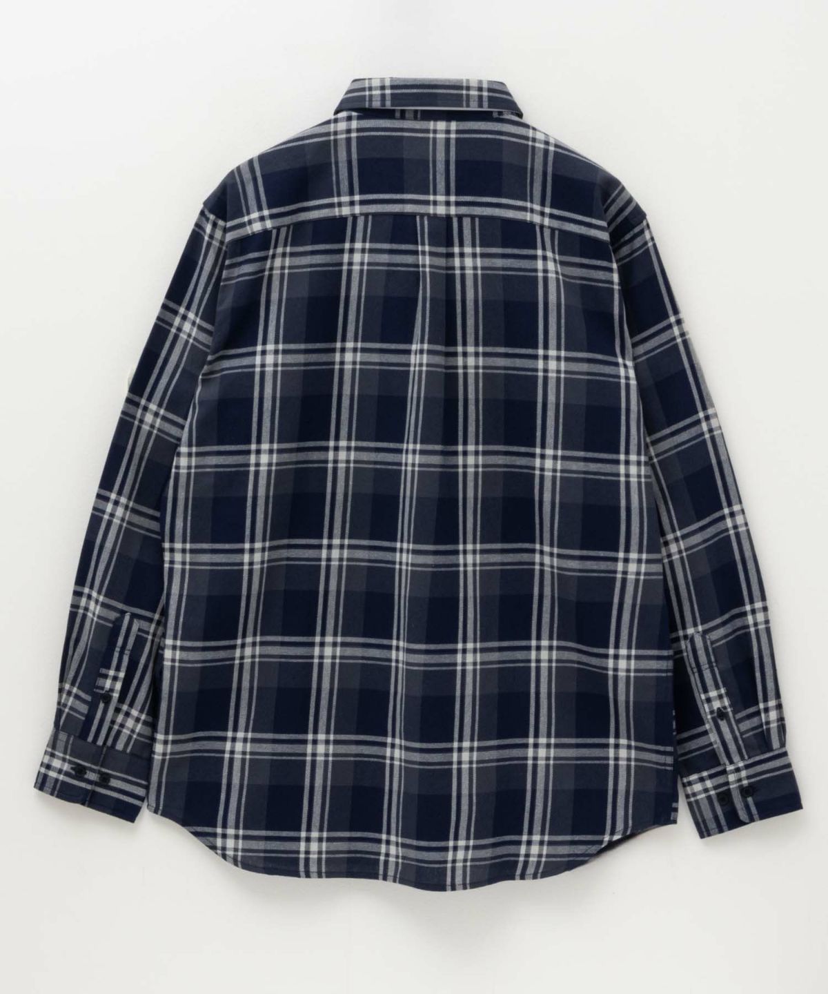 NAVY ネルチェックシャツ メンズ