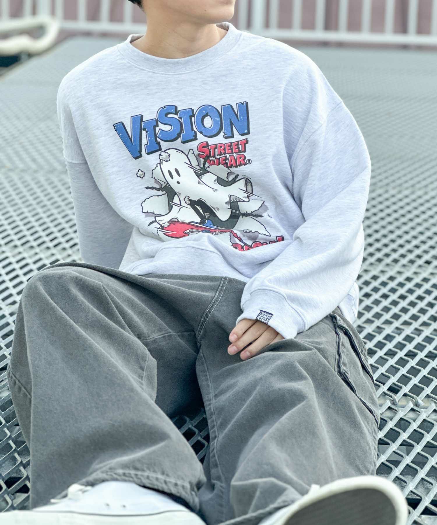 VISION STREET WEAR  クラッシュオバケトレーナー メンズ商品画像-4