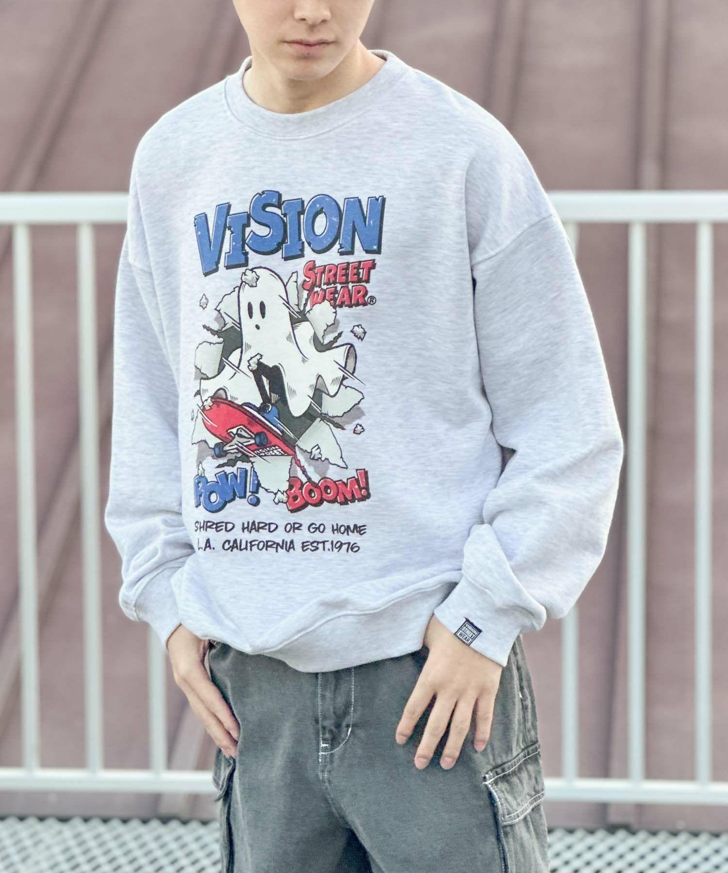 VISION STREET WEAR  クラッシュオバケトレーナー メンズ商品画像-5