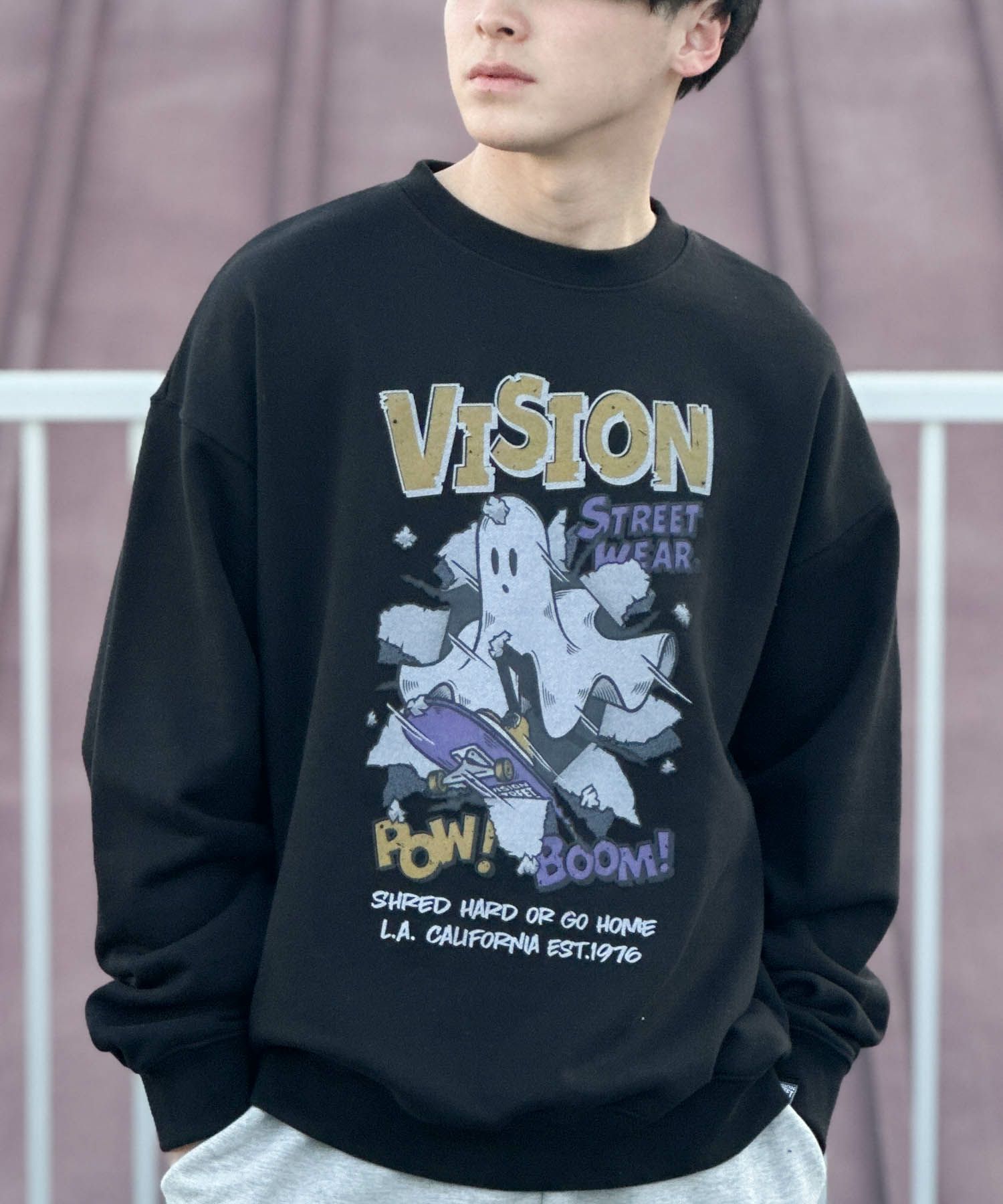VISION STREET WEAR  クラッシュオバケトレーナー メンズ商品画像-12