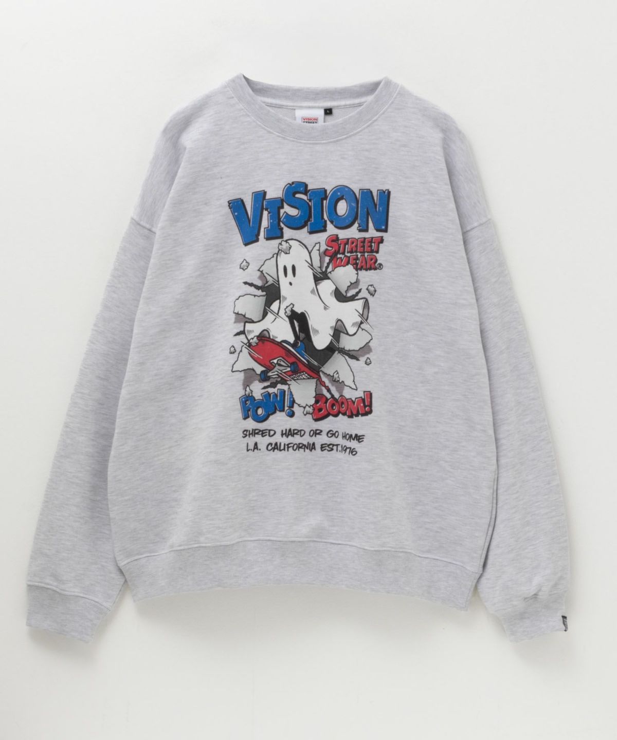 VISION STREET WEAR クラッシュオバケトレーナー メンズ