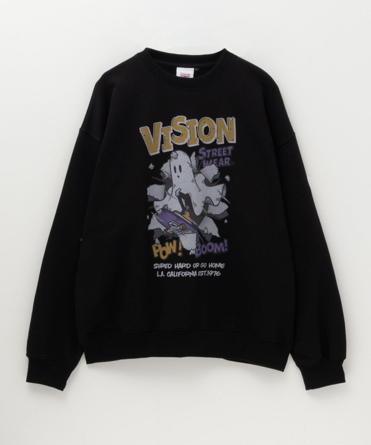 VISION STREET WEAR クラッシュオバケトレーナー メンズ