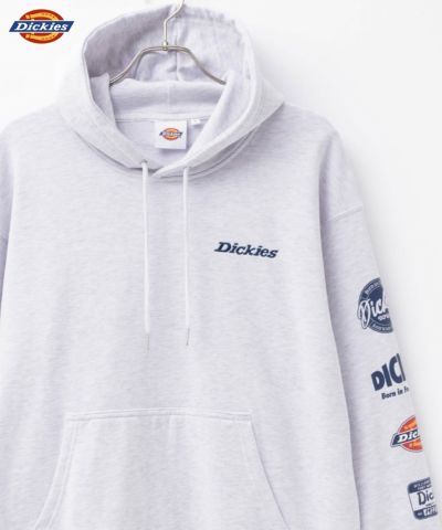 Dickies  裏毛袖ロゴパーカー メンズ