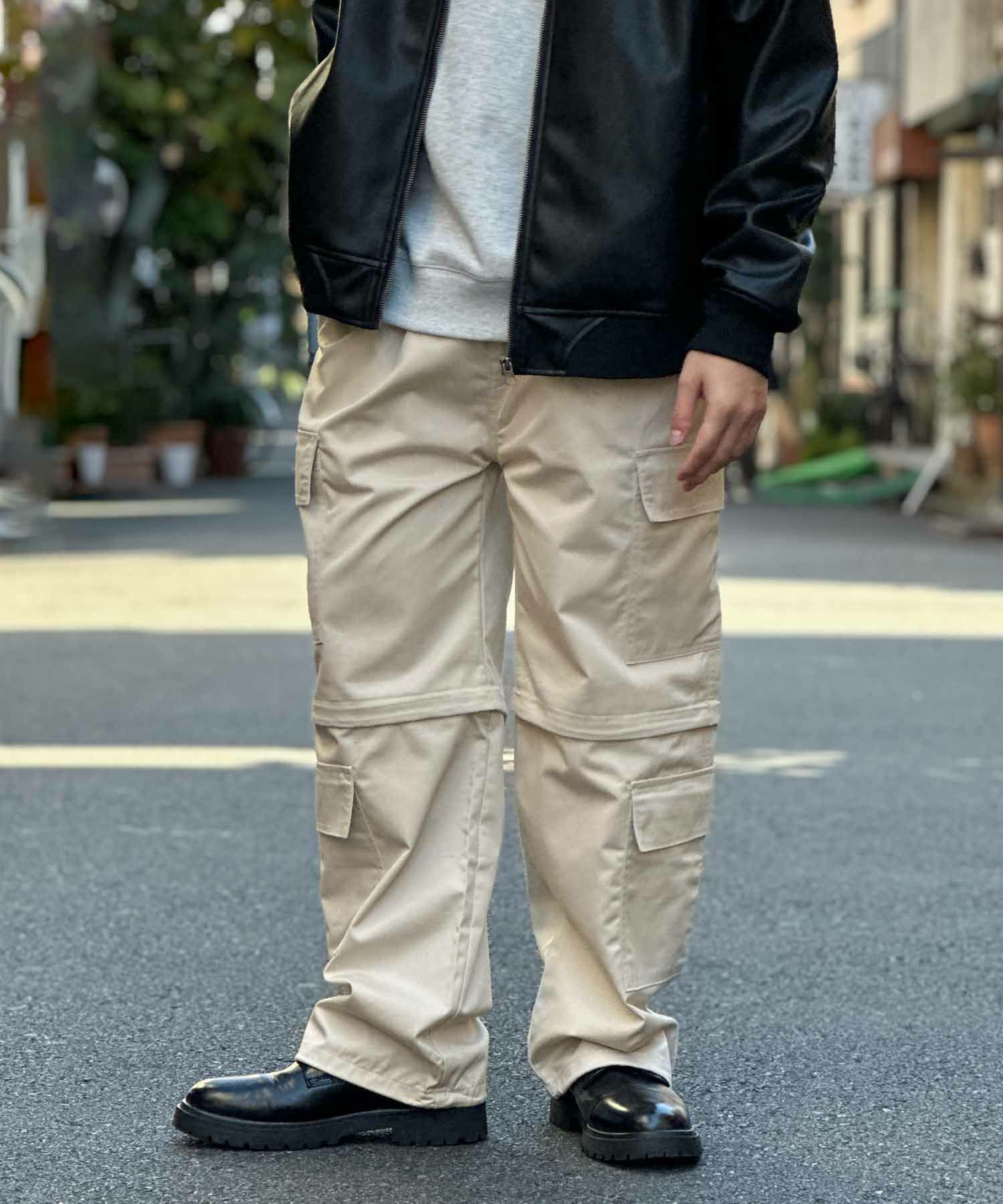 [値下げ]NOBLE PRODUCT 8ポケット2WAYカーゴパンツ メンズ