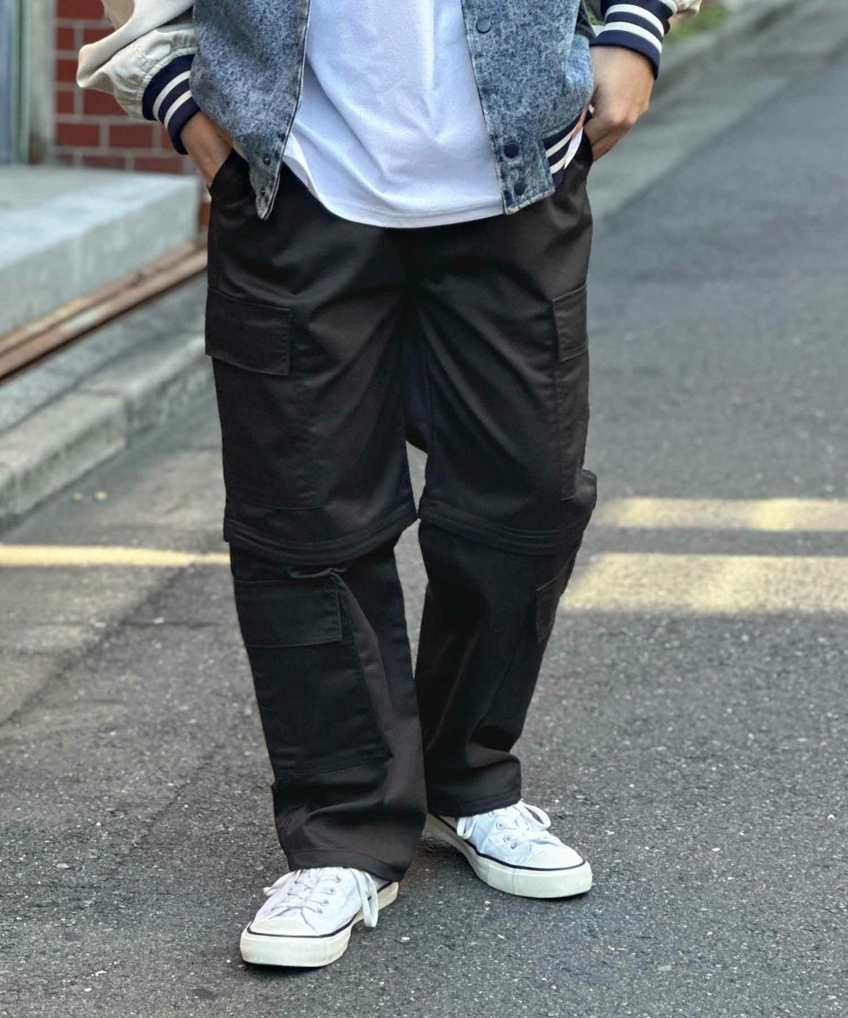 [値下げ]NOBLE PRODUCT 8ポケット2WAYカーゴパンツ メンズ